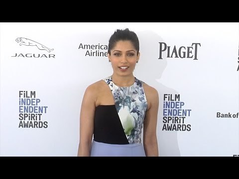 Freida Pinto 2016 Film Independent Spirit Awards Blue Carpet