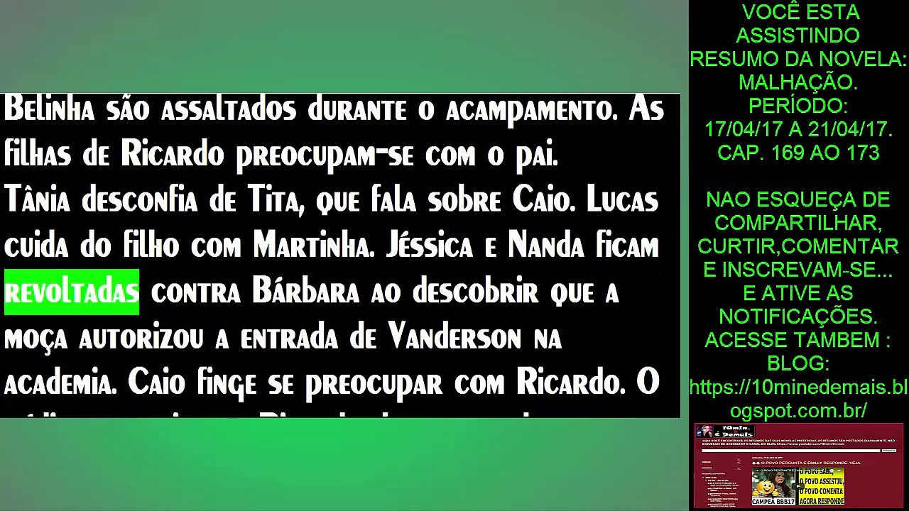 MALHAÇÃO. 17.04 A 21.04.17