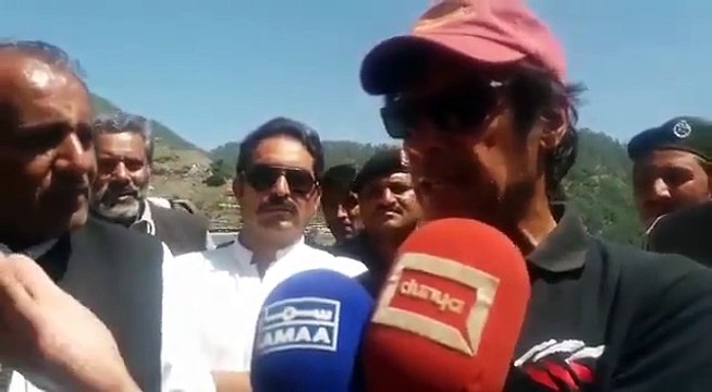 IK Media Talk after inspecting the retrieved mafia-encroached forestry land in Galiyat
