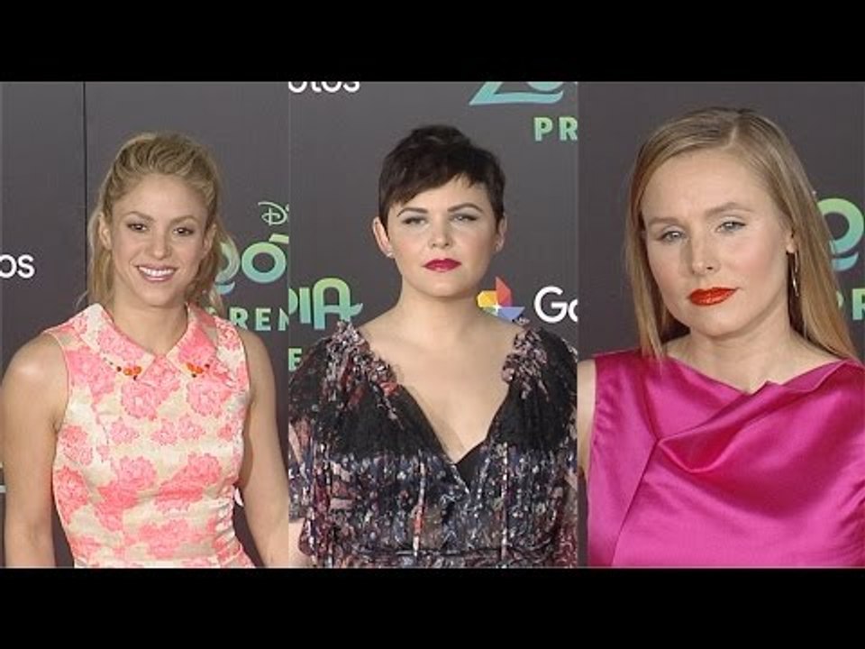 "Zootopia" Premiere Shakira, Ginnifer Goodwin, Kristen Bell, Jason Bateman ARRIVALS