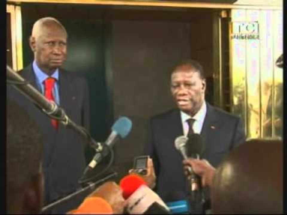 Le Président Alassane Ouattara a reçu en audience M. Abdou Diouf,sécrétaire Général de la FAO