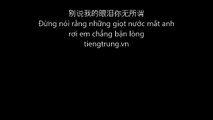 tự học tiếng trung, qua bài hát : bié shuō wǒ de yǎnlèi nǐ wúsuǒwèi