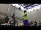 Manny Pacquiao vs. Brandon Rios-Manny Pacquiao shadow boxing