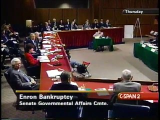 The Financial Collapse of Enron: Retirement Security, Derivatives, Stocks (2002) part 2/5