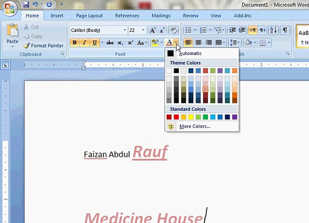 Ms Word 2007 Lec 1 in urdu