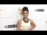 Katlynn Simone arrives at Primary Wave 10th annual pre Grammy party red carpet