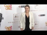 Cat Cora arrives at Primary Wave 10th annual pre Grammy party red carpet