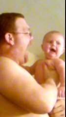 Baby vs daddy yelling duel