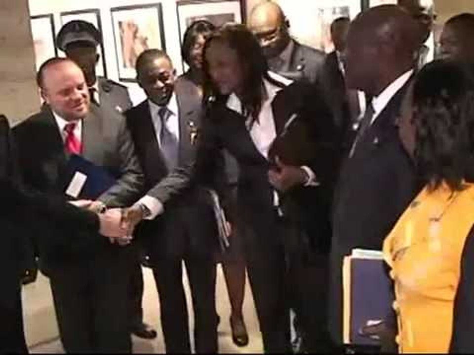 Visite du president de la Republique Alassane Ouattara au siege du FMI