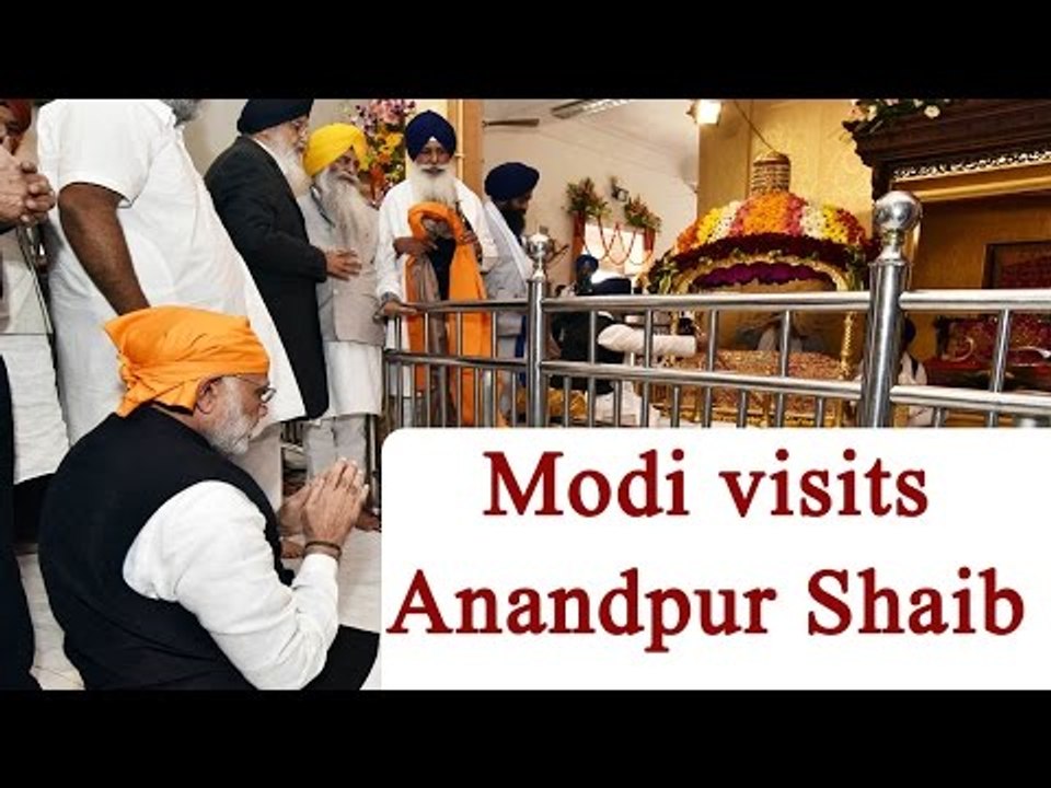 Modi prayers at Gurdwara Takht Sri Keshgarh Sahib in Anandpur, Punjab, Watch Video| Oneindia News