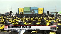 Three years pass since Sewol-ho ferry tragedy