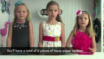 How to Make Tissue Paper Flow nds _ DIY Hair Accessories _ Kids C