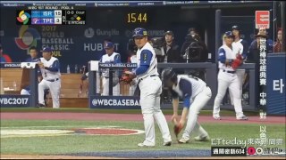 中華隊9局下最後的反攻，連串的安打攻下4分 ! 可惜還是慘敗 !│2017WBC世界棒球經典賽│2017.3.7