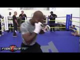 Timothy Bradley vs. Juan Manuel Marquez- Bradley full shadow boxing routine