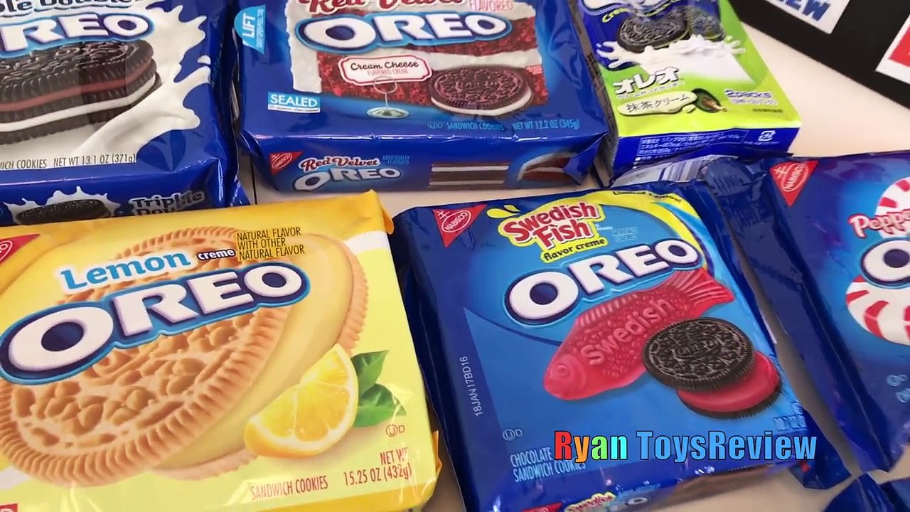 OREO CHALLENGE! 20 Flavors blindfold Guess the Flavors Taste Test Funny Video! Food challenge cookie