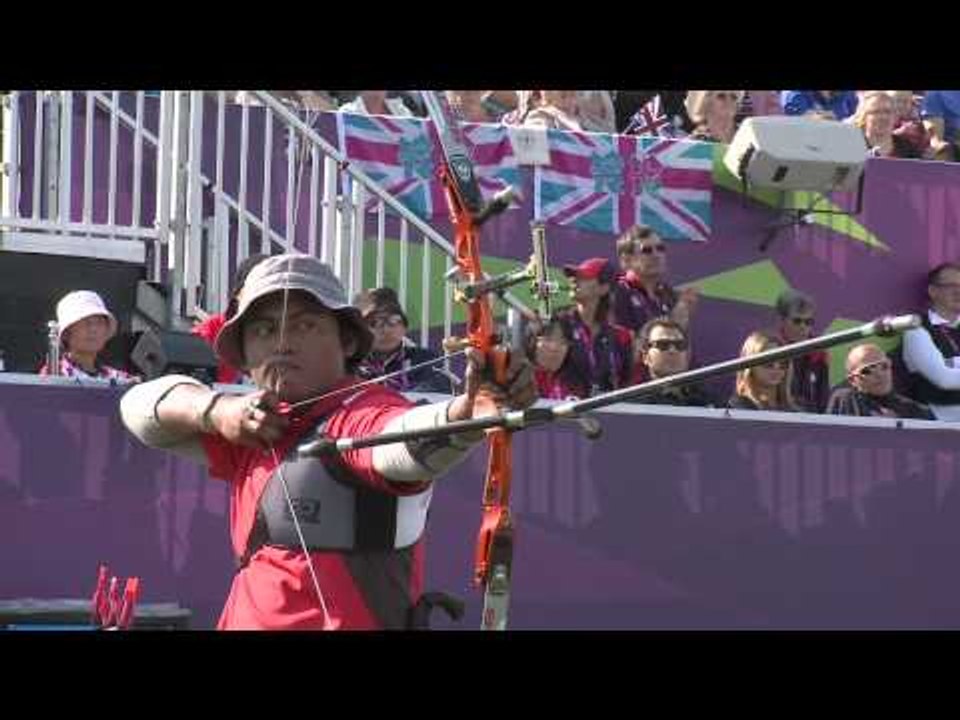 Archery - Ranjbarkivaj (Iran) v Sanawi (Malaysia) - Men's Ind. Rec. W1/W2 Semifinal - London 2012