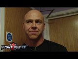 Dominic Ingle Discusses Kid Galahad's victory over Jazza Dickens