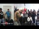 Miguel Cotto vs. Delvin Rodriguez- Cotto hits speed bag w/Freddie Roach