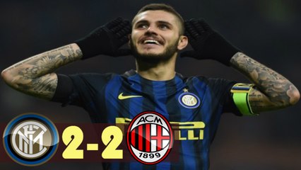 Inter Milan vs AC Milan 2-2 Highlights | Exciting Derby Action (15.04.2017)