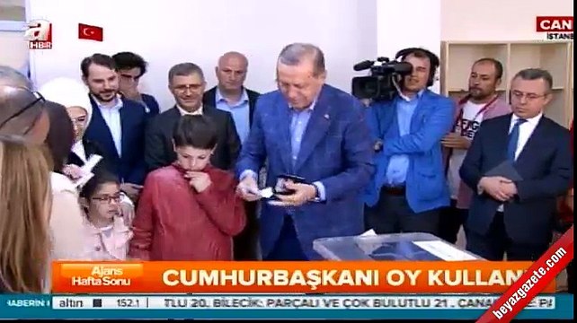 Cumhurbaşkanı Erdoğan oyunu kullandı