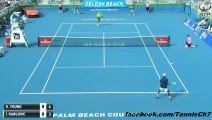 Donald Young vs Ivo Karlovic Highlights DELRAY BEACH 2017