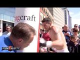 Nathan Cleverly heavy bag workout-Prepares for Sergey Kovalev