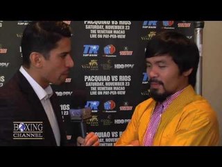 Manny Pacquiao to Mayweather, "If I'm old, I'm a easy fight. fight me!"