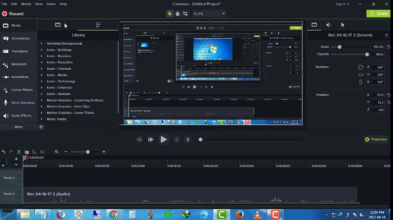 Tutorial 7 in camtasia 9