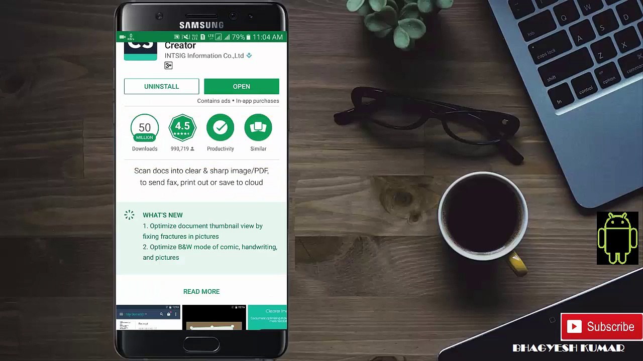 How touse your device as a portable scanner|Cam Scanner app Tutorial|Hindi