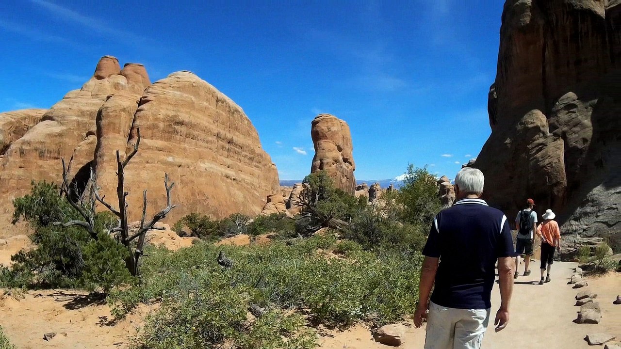 A long walk in Arches National Park