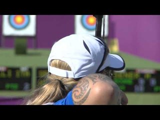 Archery - Evans (CAN) v Horner (SUI) and Simonelli (ITA) v Sener (TUR) - Men's Ind. Comp. Open