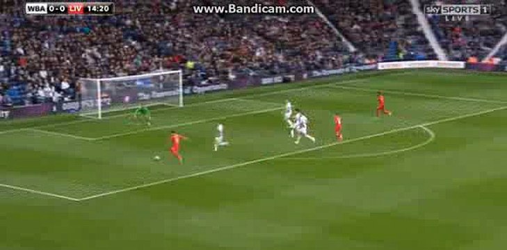 Roberto Firmino 100% Chance Chance HD - West Bromwich Albion Vs Liverpool - 16.04.2017 HD
