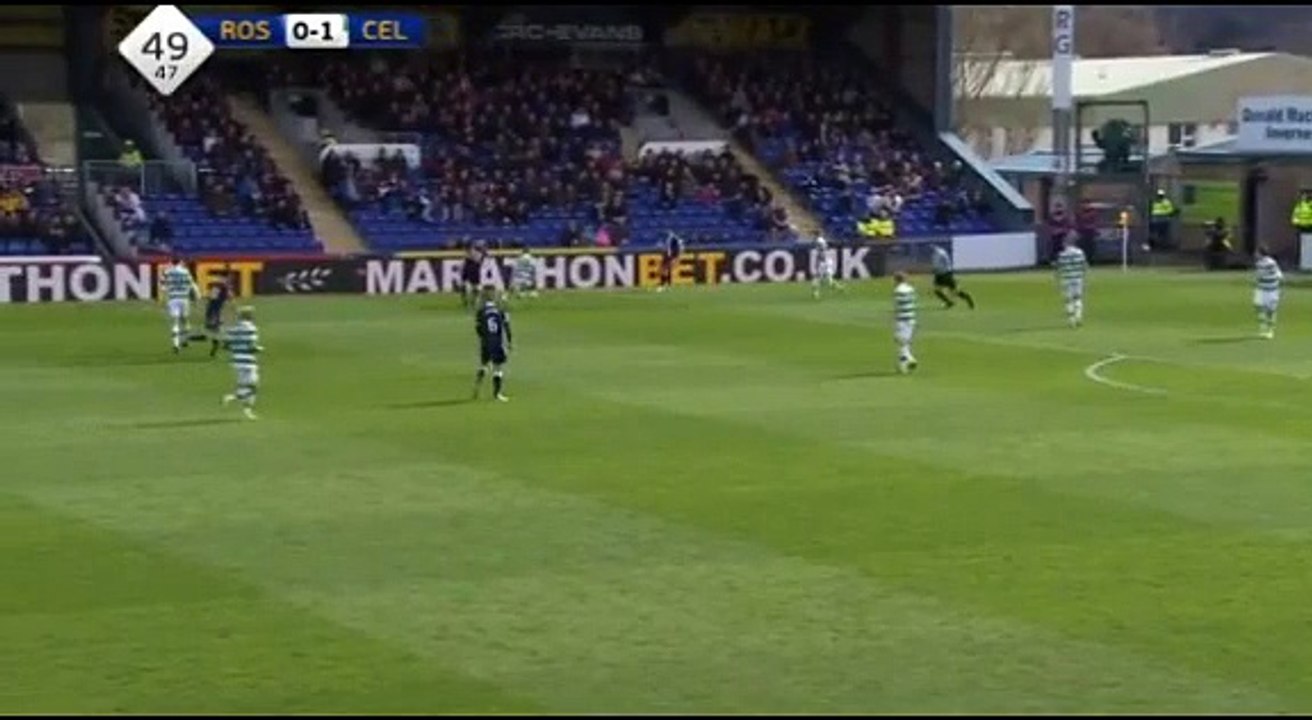 Michael Gardyne Goal - Ross County 1-1 Celtic 16.04.2017