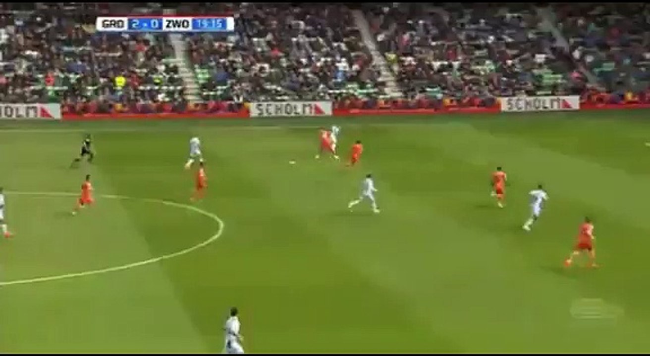 Mimoun Mahi Goal - Groningen 2-0 Zwolle 16.04.2017