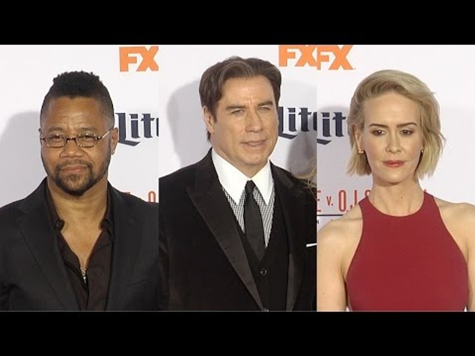 "The People v. O.J. Simpson" Premiere John Travolta, Cuba Gooding, Jr., David Schwimmer