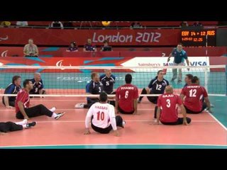 Sitting volleyball (men) - Egypt v Russia - London 2012 Paralympic Games