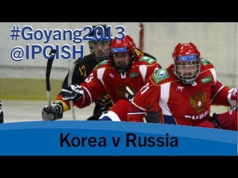 Ice sledge hockey - Korea v Russia - 2013 IPC Ice Sledge Hockey World Championships A Pool Goyang