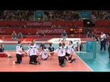 Sitting volleyball (men) - Great Britain v Germany - London 2012 Paralympic Games