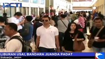 Liburan Usai, Bandara Juanda Diserbu Wisatawan