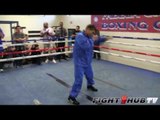 Marcos Maidana vs. Josesito Lopez- Maidana light shadow boxing
