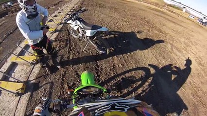 ライダー壱号のKLX125でモトクロス！2013/12/22　オフロードビレッジ　Aコース