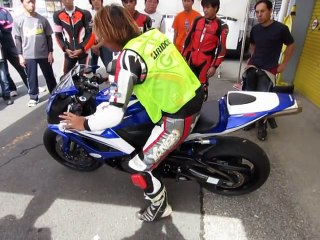 ブリジストン走行会で行われたライディング講座　その１