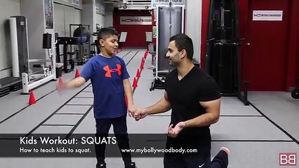 KIDS Workout- SQUATS for Kids! (Hindi - Punjabi)