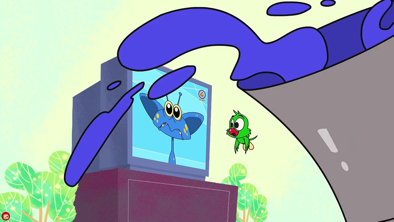 Kedi ve Papağancık Komik Şaka Çizgi Filmi_ Bebekler için Komik Çizgi