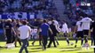 Bastia Fans ATTACK Lyon players during warm-up - Bastia v Lyon - 16.04.2017