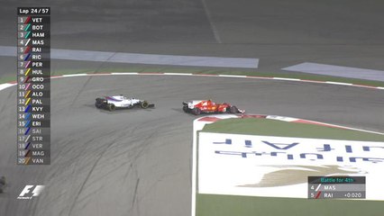 Grand Prix de Bahrein - Le dépassement de Räikkönen