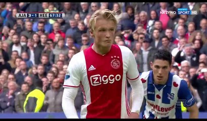 Kasper Dolberg Goal HD - Ajax 4-1 Heerenveen - 16.04.2017