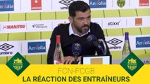 FCN-FCGB : la réaction des entraîneurs