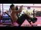 Abner Mares vs. Daniel Ponce de Leon: Mares shadow boxing and abs