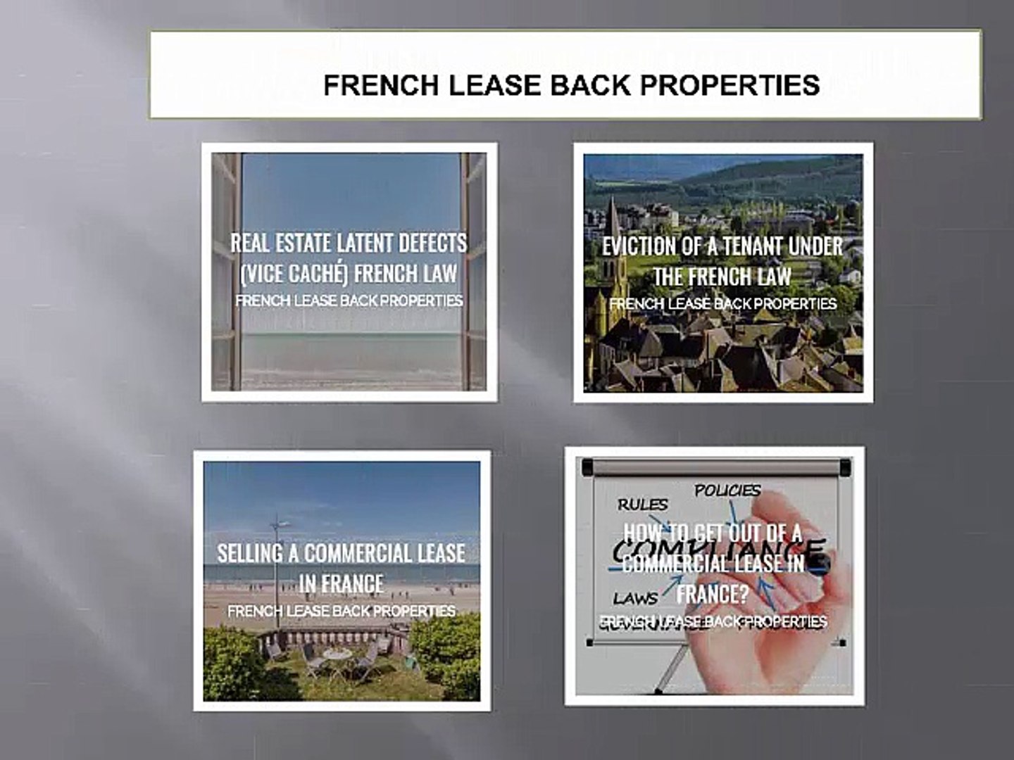 ⁣French Leaseback - French English Speaking Lawyer